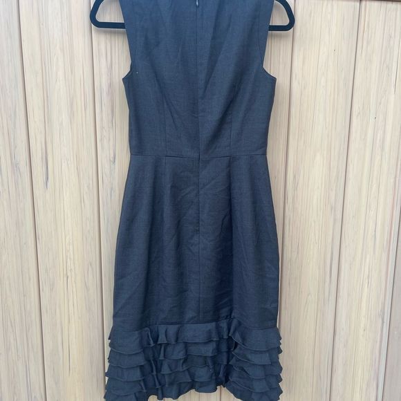 J. Crew Ruffle Hem Sheath Dress Wool - Picture 4 of 7